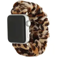 123Watches bandje Savara - scrunchie - nylon - tijger - 44 · 45 · 46 & 49 mm · M/L - Geschikt voor Apple Watch series 1/2/3/4/5/6/7/8/9/10/11/12/SE/SE2/SE3/Ultra/Ultra 2/Ultra 3/Ultra 4