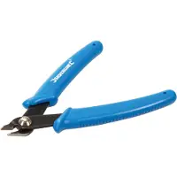 Silverline Elektronica zijsnijtang - gehard staal - 125 mm - soft-grip - veergeladen
