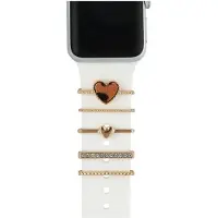 123Watches sieraad - Maylie goud - Geschikt voor Apple Watch series 1/2/3/4/5/6/7/8/9/10/11/12/SE/SE2/SE3/Ultra/Ultra 2/Ultra 3/Ultra 4