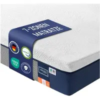 Songmics Gel-traagschuimmatras - 90 x 200 - Schuim, polyester - Medium stevig - Afneembare wasbare hoes