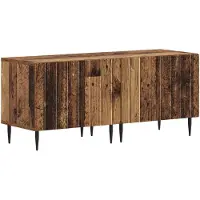 vidaXL 3-delige LED TV-kast ZWOLLE Oud hout Bewerkt hout