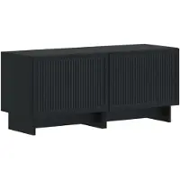 vidaXL 5-delige LED TV-kast Zwart Bewerkt hout