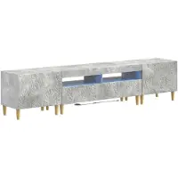 vidaXL 3-delige LED TV-kast DELFT Betongrijs Bewerkt hout