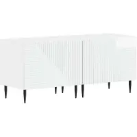 vidaXL TV-kast, hoogglans wit, houtvezel