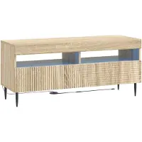 vidaXL LED tv-meubel HAARLEM 100 x 35 x 43 cm Sonoma Eiken