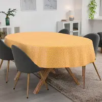 ANRO Tafelkleed Retro geometrisch Meerkleurig Ovaal 240x140cm Met sierband Afwasbaar Waterafstotend