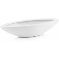 Polnix Wit Keramiek Plantenbak Bootvormig 20x8 cm Merkloos