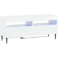vidaXL LED tv-meubel HAARLEM 100 x 35 x 43 cm Hoogglans Wit