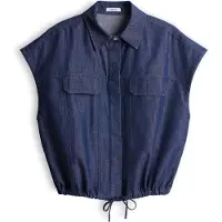 Opus Blouse 'Fulisma' blauw gemêleerd
