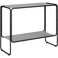 vidaXL Dressoir Grijs Sonoma 93.5 x 38 x 75 cm Bewerkt hout