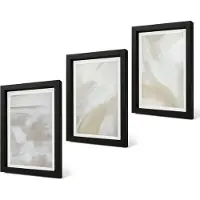 Coloray 4-Delige Schilderij Set - Abstracte penseelstreken op canvas - 20 x 30 cm - Schilderijen Set - Wanddecoratie - Woonkamer - Stijlvolle Muurdecoratie