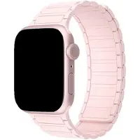 123Watches bandje Zyro - siliconen - lichtroze - 44 · 45 · 46 & 49 mm - Geschikt voor Apple Watch series 1/2/3/4/5/6/7/8/9/10/11/12/SE/SE2/SE3/Ultra/Ultra 2/Ultra 3/Ultra 4