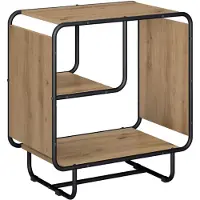 vidaXL Dressoir Artisanaal eiken 60 x 37.5 x 64.5 cm Bewerkt hout