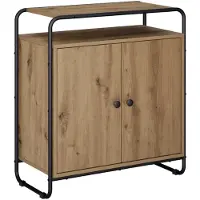 vidaXL Dressoir Artisanaal eiken 68 x 35 x 75 cm Bewerkt hout
