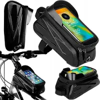 Inna Waterdichte Fietstas met Telefoonhouder - Zwart