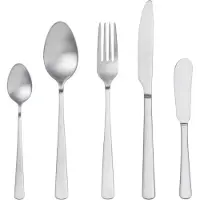 Gense Essentials Soft Bestekset 20 delen Mat staal