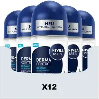 Nivea 12x Deodorant Roller For Men Derma Control Defend 50 Ml
