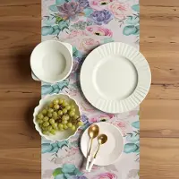 Abakuhaus Bloemen-tafelloper – 40x180 cm – Veelkleurig, digitaal bedrukt