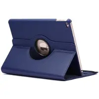 Mobigear Tablethoes geschikt voor Apple iPad Air 2 (2014) Hoes | DuoStand Draaibare Bookcase - Donkerblauw
