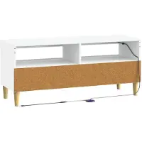 vidaXL LED tv-meubel ARNHEM 100 x 35 x 43 cm Wit Bewerkt hout