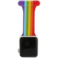 123Watches verpleeg bandje - siliconen - kleurrijk - 44 · 45 · 46 & 49 mm - Geschikt voor Apple Watch series 1/2/3/4/5/6/7/8/9/10/11/12/SE/SE2/SE3/Ultra/Ultra 2/Ultra 3/Ultra 4