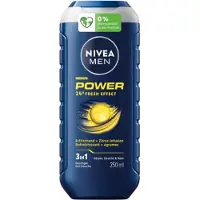 Nivea 24x Shampoo & Douchegel 3in1 Power 250 Ml