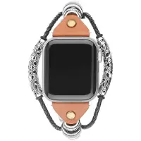 123Watches bandje - leer - sieraad robuust - 38 · 40 · 41 & 42 mm - Geschikt voor Apple Watch series 1/2/3/4/5/6/7/8/9/10/11/12/SE/SE2/SE3