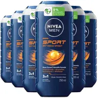 Nivea 6x Shampoo & Douchegel 3in1 Sport 250 ml