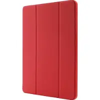 Mobigear Tablethoes geschikt voor Apple iPad Pro 13 Inch (2024) Hoes | Tri-Fold Gel Bookcase + Stylus Houder - Rood