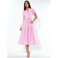 Busem Textured Gelaagde Maxi Jurk