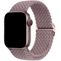 123Watches bandje Weavy - nylon - paars - 38 · 40 · 41 & 42 mm - Geschikt voor Apple Watch series 1/2/3/4/5/6/7/8/9/10/11/12/SE/SE2/SE3
