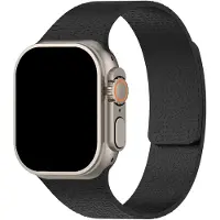 123Watches bandje Lunari - siliconen - zwart - 38 · 40 · 41 & 42 mm - Geschikt voor Apple Watch series 1/2/3/4/5/6/7/8/9/10/11/12/SE/SE2/SE3
