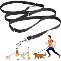Famanu – Handsfree hondenriem voor kleine en middelgrote honden, multifunctioneel hondentouw van nylon, verstelbaar, 2,5 meter lang, ideaal voor hardlopen en wandelen