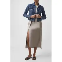 French Connection Macee Micro Wstrn Denim Ls Jkt Indigo Wash Maat: 12 | Spijkerjassen Outlet | Dames | Blauw