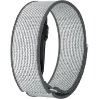 Bandz nylon bandje geschikt voor Garmin Cirqa - Grijs/Wit