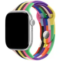 123Watches print bandje - siliconen - Pride Edition 2025 - 44 · 45 · 46 & 49 mm · S/M - Geschikt voor Apple Watch series 1/2/3/4/5/6/7/8/9/10/11/12/SE/SE2/SE3/Ultra/Ultra 2/Ultra 3/Ultra 4