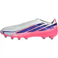 Adidas F50 Hyperfast Pro Veterloze Kunstgras Voetbalschoenen (AG) Wit Paars Roze