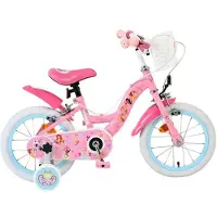Volare Magic Royals Kinderfiets - Meisjes - 14 inch - Roze - Twee handremmen