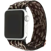 123Watches bandje - nylon - geweven gesp - leopard - 44 · 45 · 46 & 49 mm - Geschikt voor Apple Watch series 1/2/3/4/5/6/7/8/9/10/11/12/SE/SE2/SE3/Ultra/Ultra 2/Ultra 3/Ultra 4