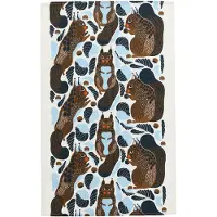 Marimekko Kurre Theedoek Multi / Hemelsblauw - Keukenhanddoeken Katoen White - 076003-185