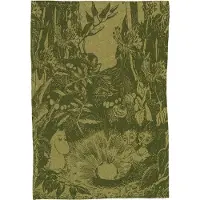 Arabia Moomin Theedoek Het Mysterieuze Bos Groen - Keukenhanddoeken Katoen Green - 1086649