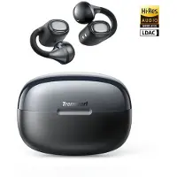 Tronsmart OpenFly Clip 2 (S1000) Open‑Ear‑Clip‑On‑Oordopjes‑Hi‑Res‑Audio‑LDAC‑Bluetooth‑6‑0‑32‑uur‑Speeltijd‑Sport‑Oordopjes‑Zwart