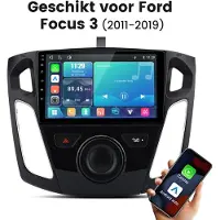 Hexinex Linux Systeem Autoradio Geschikt voor Ford Focus MK3 2011-2019 - Draadloos Carplay & Andriod Auto - 9 Inch HD TouchScreen - Bluetooth - Navigatie - WiFi - FM - RDS- Airplay - Plug & Play