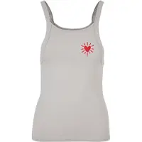 Urban Classics Top grijs / rood