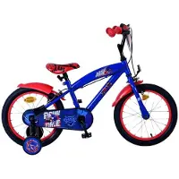 Volare Turbo Crew Kinderfiets - Jongens - 16 inch - Blauw Rood - Twee handremmen