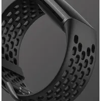 Mobigear Hole Siliconen Bandje voor Fitbit Charge 5 - Wit