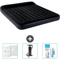 OEM Luchtbed - 2-Persoons - 183 x 203 x 25 cm - Donkerblauw - Inclusief Hoeslaken - Pomp en Reparatieset