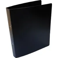 Alpha ringmap, voor ft A4, uit PP, 2 ringen van 25 mm, zwart - 5 stuks