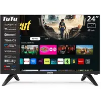 Tutu Tizen Smart TV - LED HD - 24 inch/61 cm - Streaming apps - AirPlay - HDMI x3, USB x2, CI+ - Tripple Tuner DVB-T/T2/S/S2/C - Frameless Design - Geassembleerd in Nederland - TU24Q1H-T8