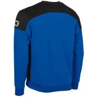 Stanno Junior voetbalsweater blauw/zwart Sportsweater Jongens/Meisjes Polyester Ronde hals - maat 164